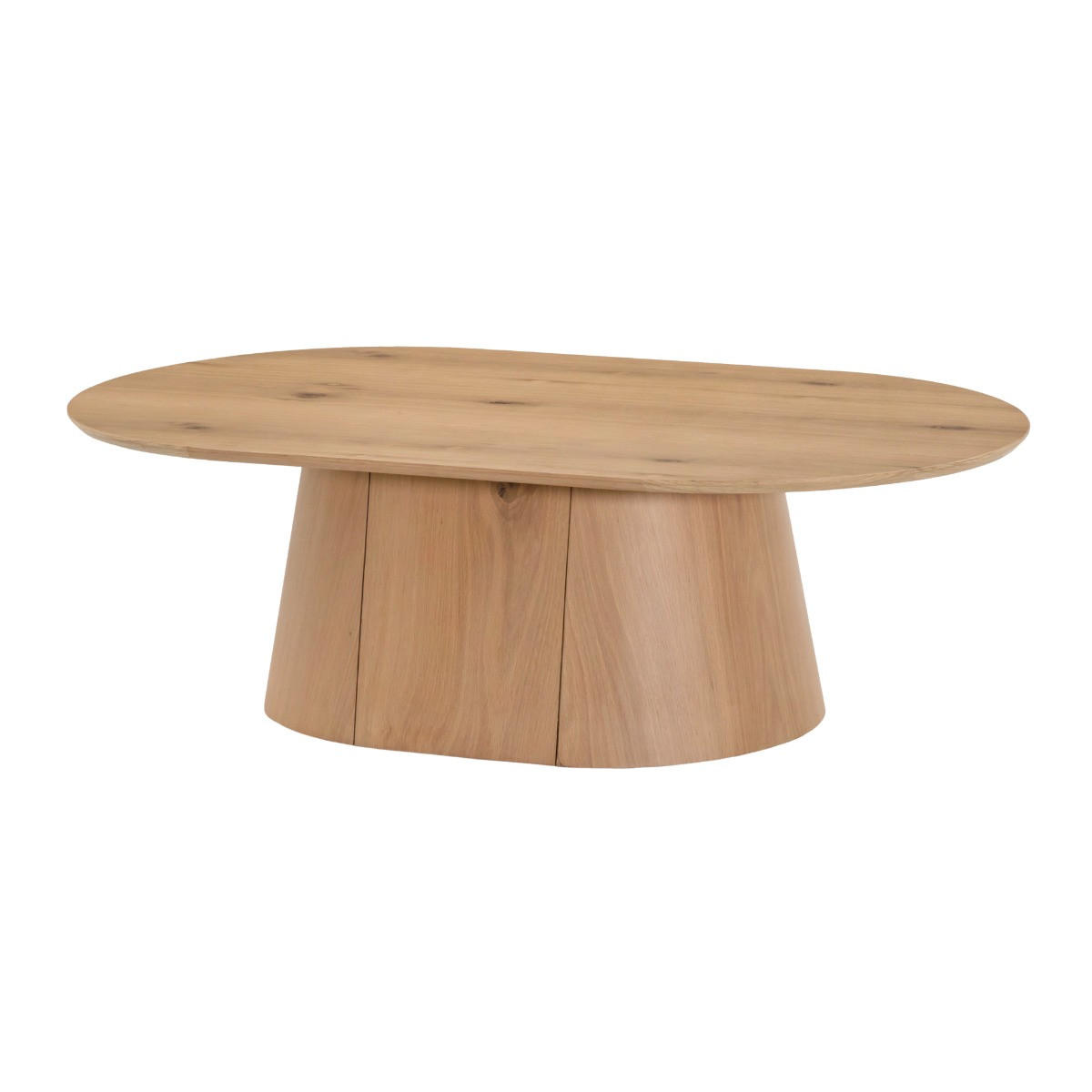 COUCHTISCH oval 120x70x36cm aus Holz, braun - Braun, Metall (120/70/36cm) - Livingfurn