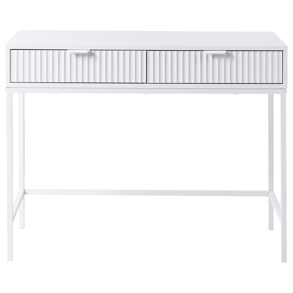 KONSOLENTISCH Weiß Adelaide - Weiß, Holzwerkstoff (50/77/100cm) - Beliani