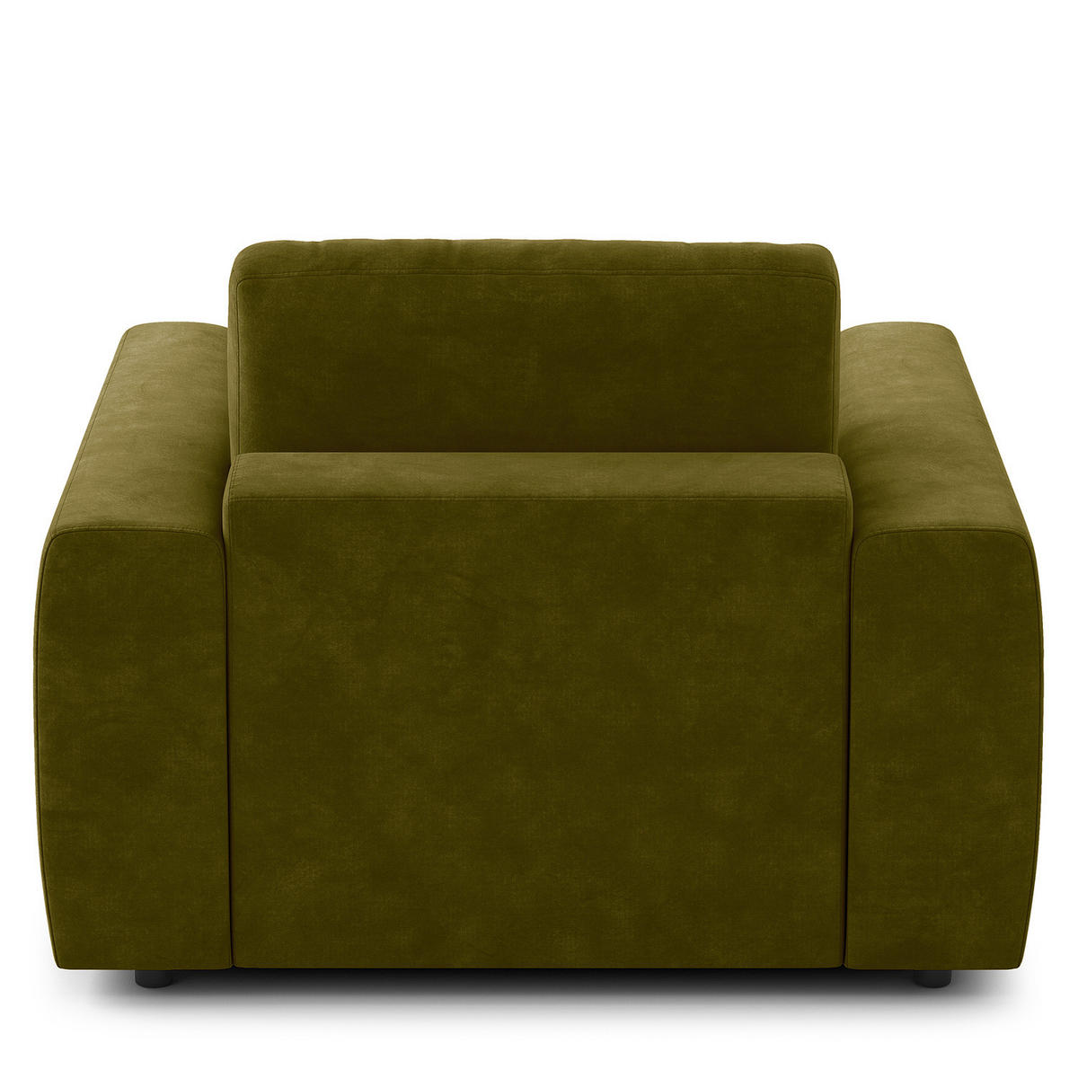 SESSEL - Schwarz/Grün, Kunststoff/Textil (116/80/117cm) - home24