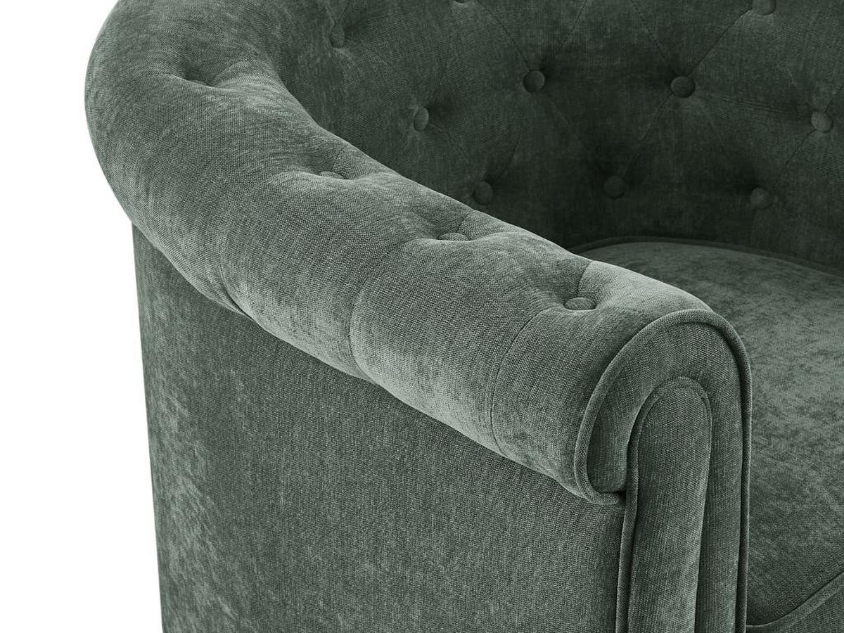 SESSEL - Stoff - Grün - CHESTERFIELD - Grün, Textil (78/72/82cm) - Vente-Unique