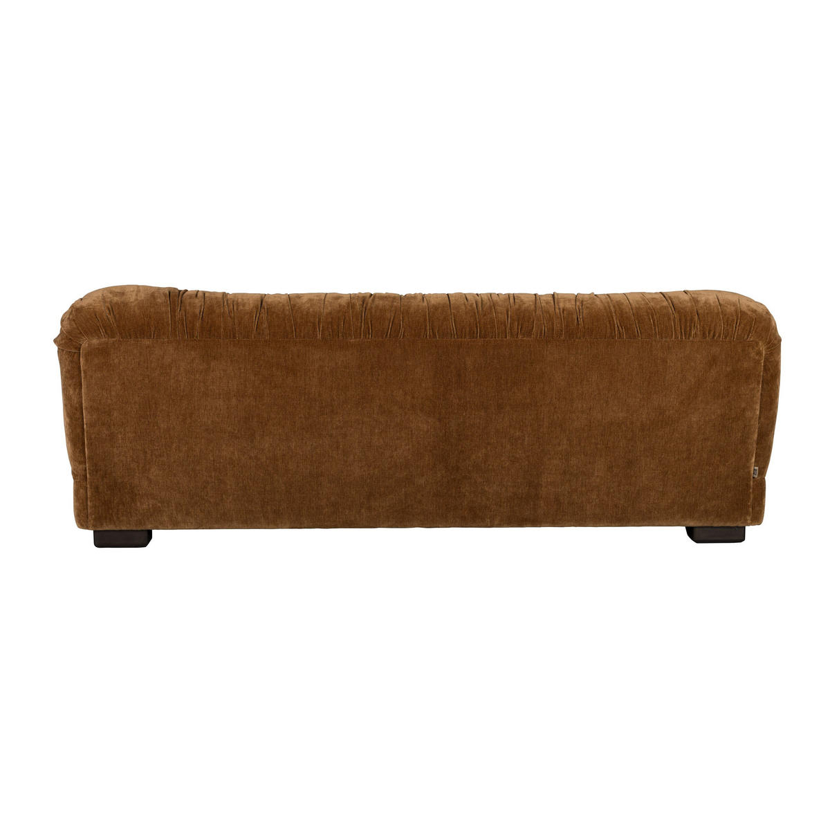 SOFA 3-SITZER Douglas Samt Cognac/ Braun - Braun, Kunststoff (214/78/102.5cm) - Dutchbone