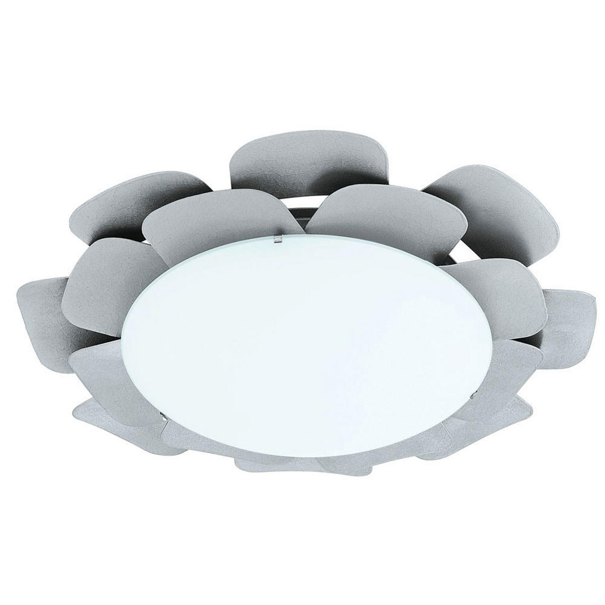 LED DECKENLEUCHTE Reclette Silber - Silberfarben, Glas (38/38/8cm)