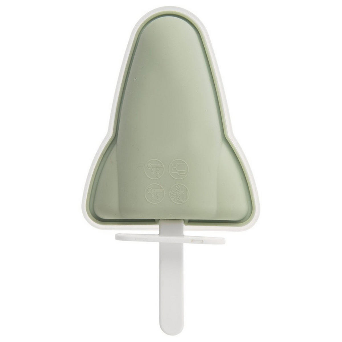 SILIKON-EISFORM Rakete mintgrün - Mintgrün, Kunststoff (15/2.5/8.5cm) - Orion 