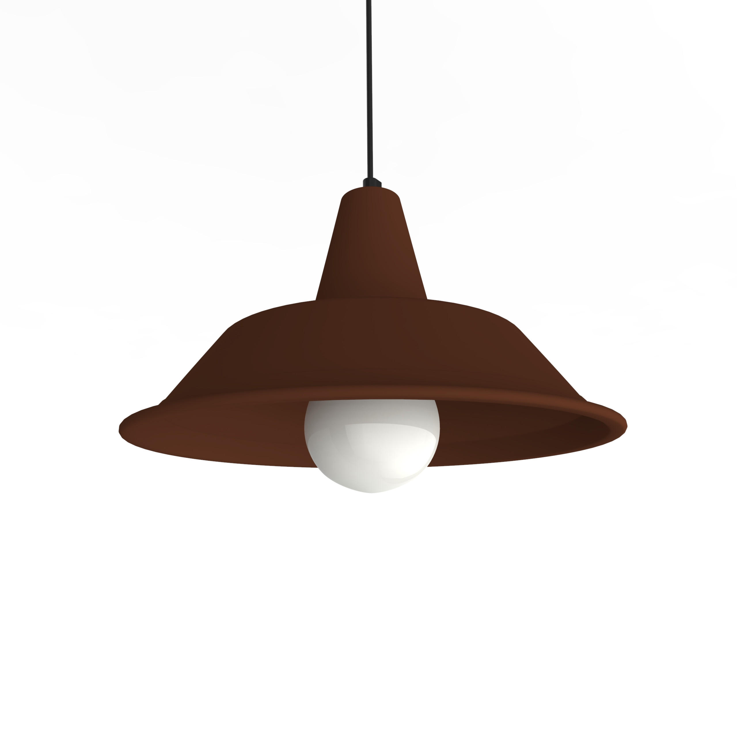 HÄNGELEUCHTE - Dunkelbraun, Metall (35/35/20cm) - Lumicom