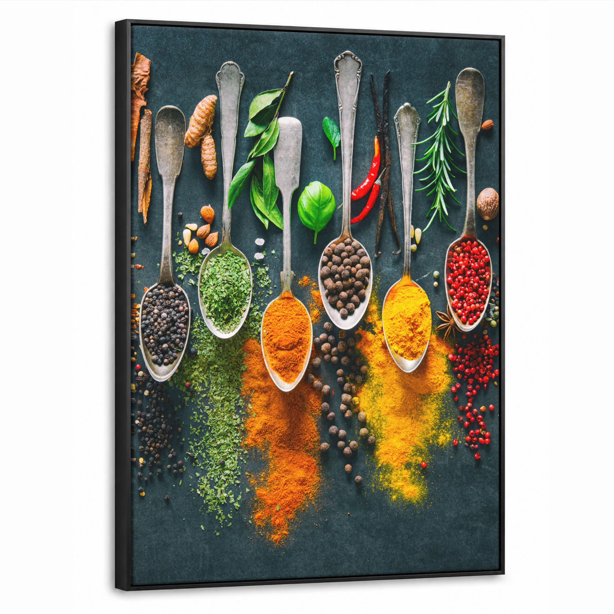 MuchoWow Leinwand Currygelb 70x100 cm