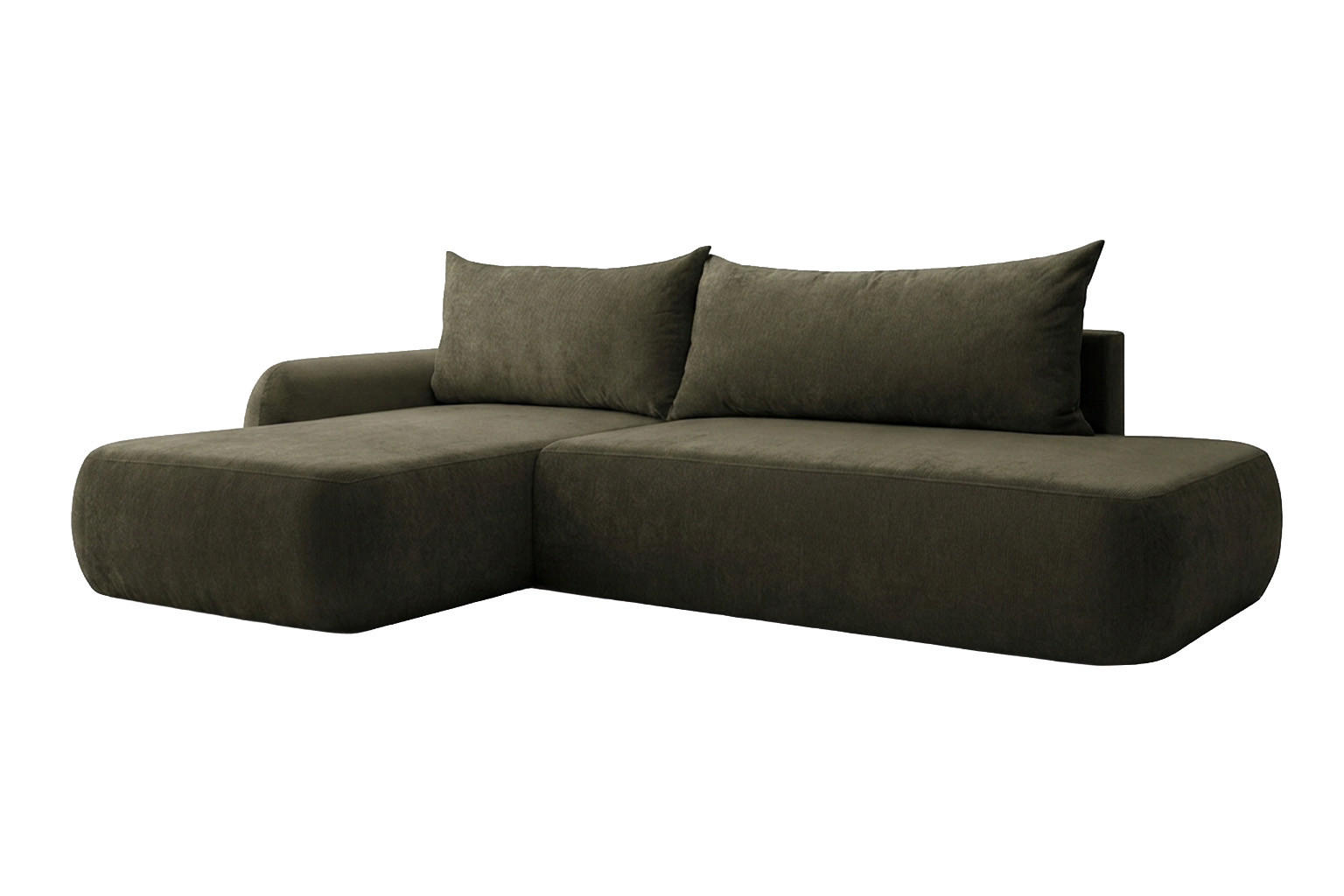 Kaiser Möbel Ecksofa Olivgrün 302x184 cm