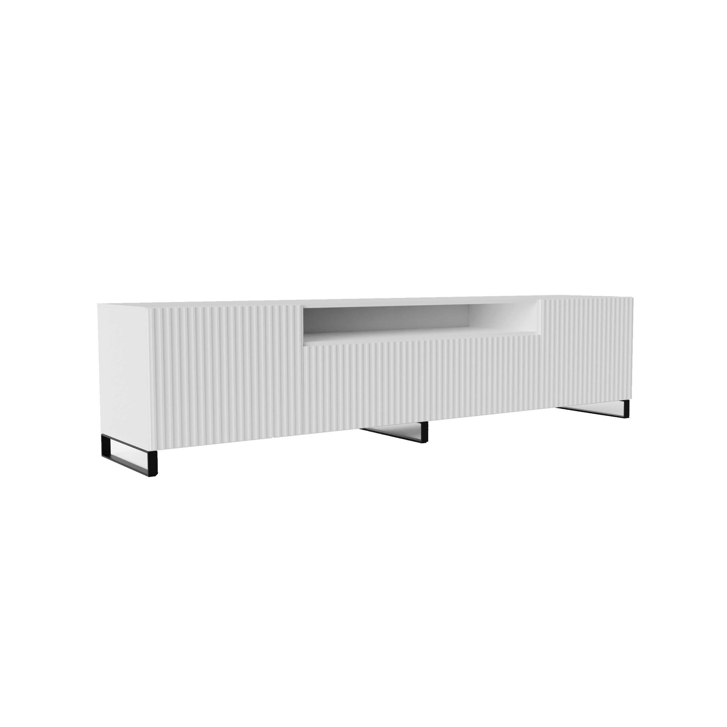 TV-SCHRANK NOE - Weiß, Holzwerkstoff (200/53/41cm) - Meblini