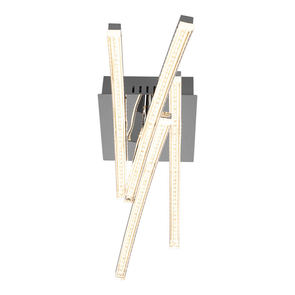 LED DECKENLEUCHTE PERTINI Chrom Transparent - Silberfarben, Metall (45/44/12.5cm)