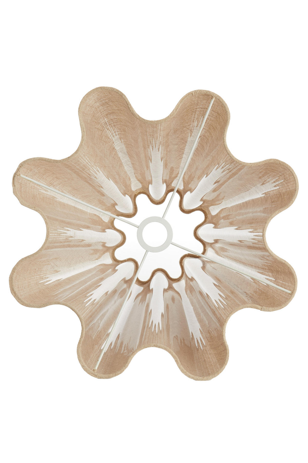 LAMPENSCHIRM Bezaha Braun Ø50/45 cm - Braun, Textil (50/18.5/45cm) - Light & Living