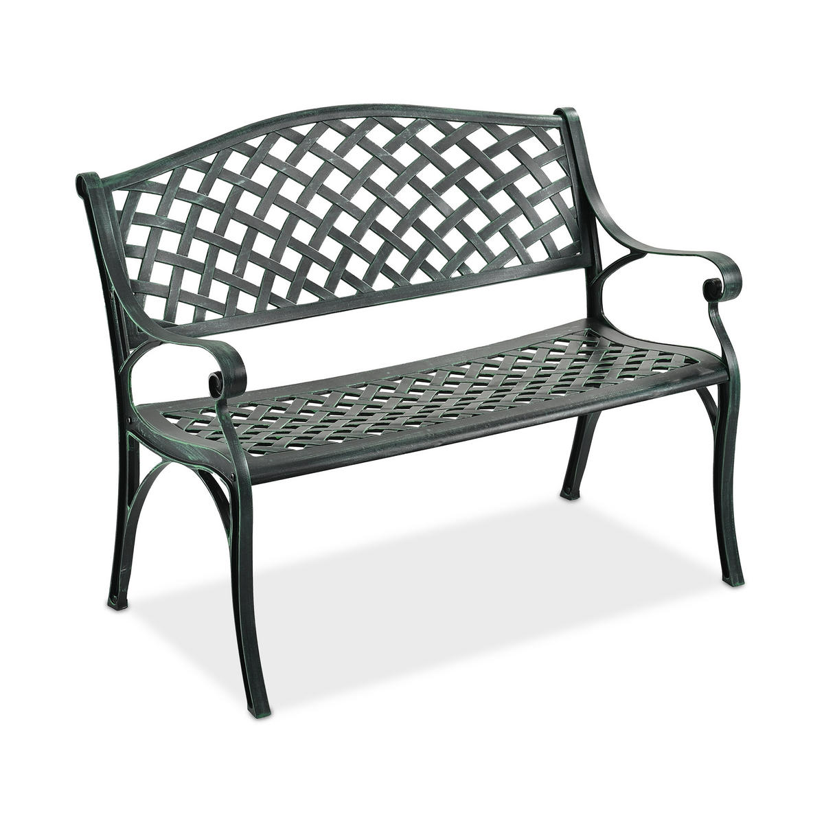 GARTENBANK - Multicolor, Metall (102/82/60cm) - Relaxdays