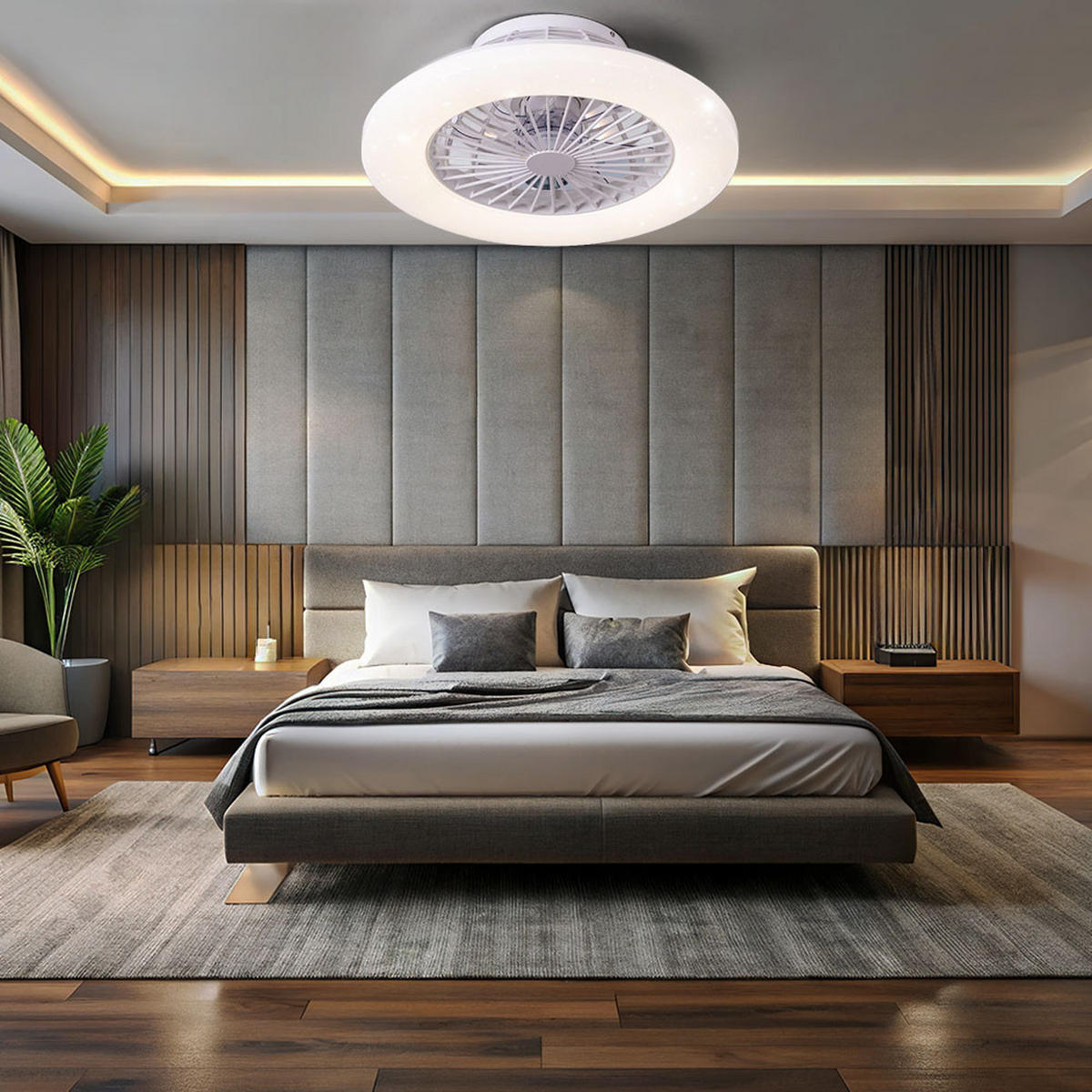 LED DECKENLEUCHTE TRAVO Weiß - Weiß, Metall (50/50/17.5cm) - Globo Lighting