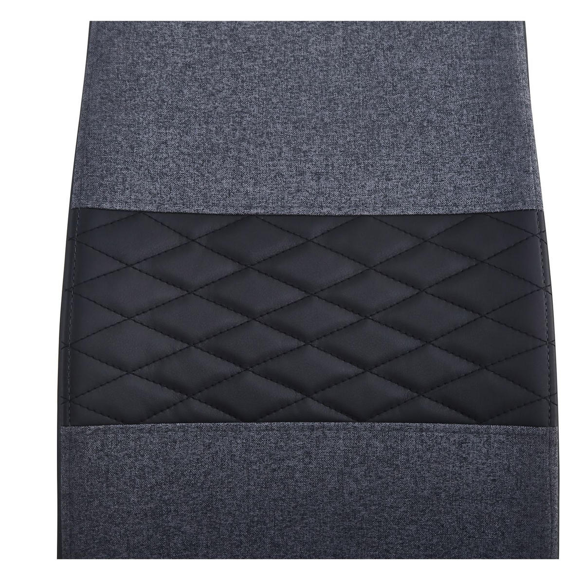 ESSZIMMERSTUHL ERZA 4ER-SET - Dunkelgrau, Textil (42/101/58cm) - CARO-Möbel