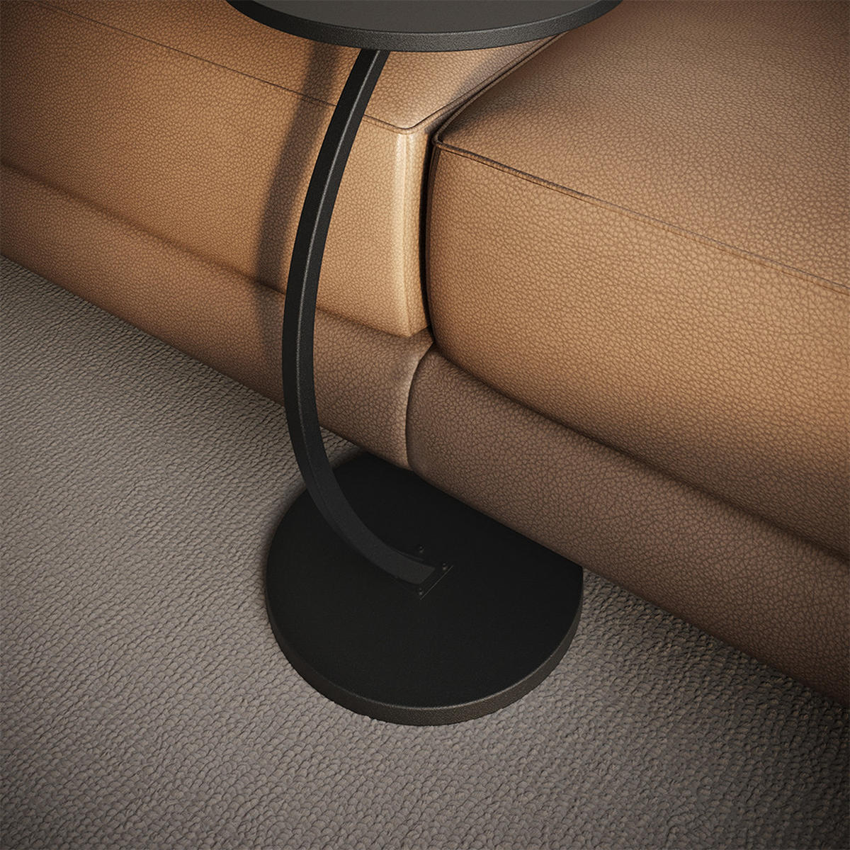 BEISTELLTISCH Alvio Schwarz 40 x 60 cm - Schwarz, Holzwerkstoff (40/40/60cm) - Vicco