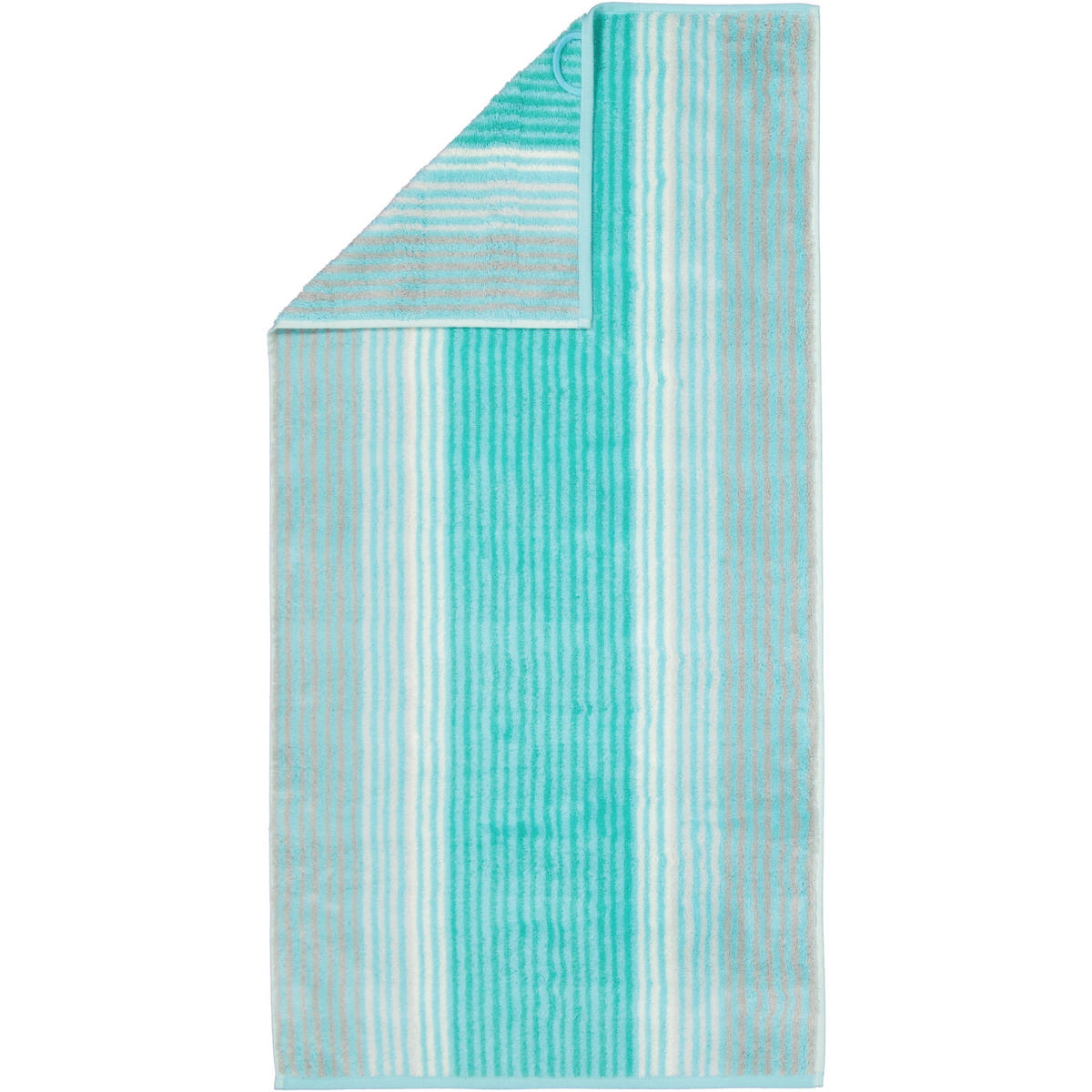 HANDTÜCHER NOBLESSE CASHMERE STREIFEN 1056 MINT - 14 - Blau, Textil (30/30cm) - Cawoe