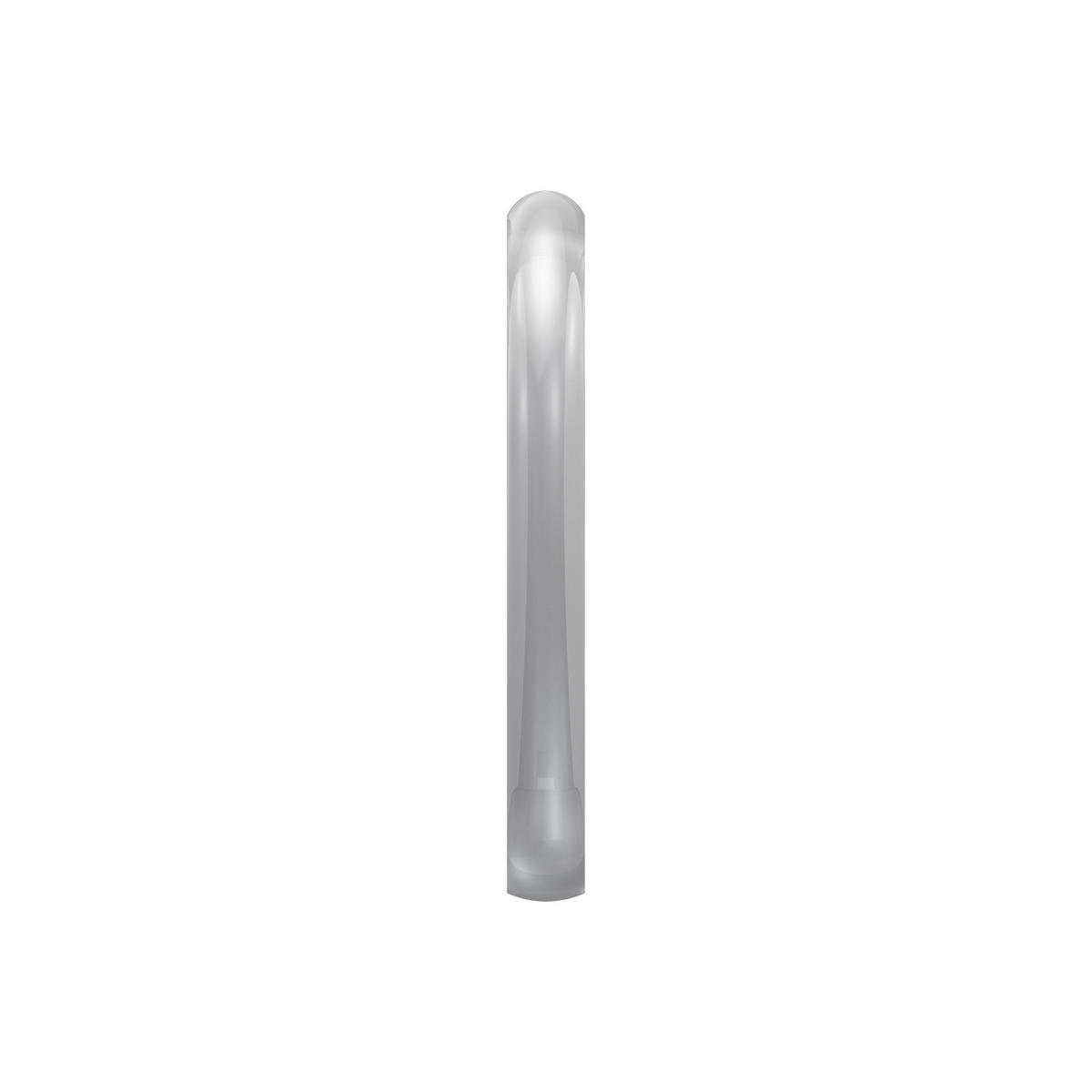 DUSCHVORHANGRINGE verschließbar 65/49 mm für Duschvorhangstange/Spannstange, Glasklar, Packung 10 Stück - Transparent, Kunststoff (35cm) - INTERDECO