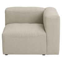 SOFA Element Armlehne rechts Kattrina Flachgewebe creme - Creme, Kunststoff (100/73/100cm) - 58aufmkessel