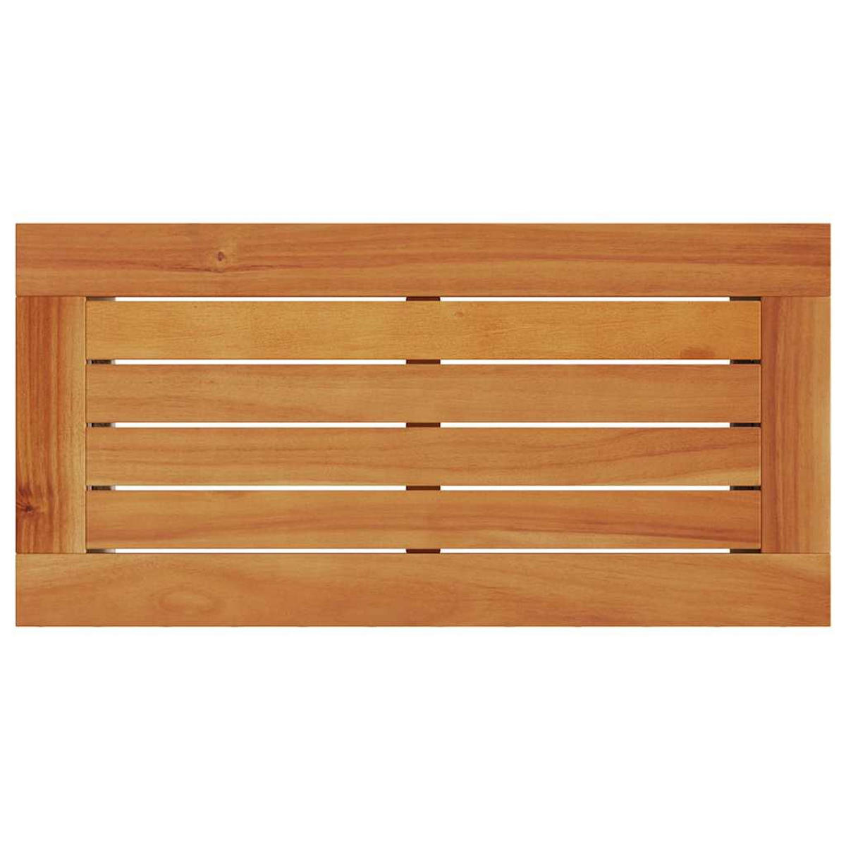 GARTEN-BEISTELLTISCH Mit Holzplatte Grau 58/27,5/55 Cm Rattan - Grau, Kunststoff (58/27.5/55cm) - vidaXL