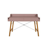 SCHREIBTISCH Lotta Rose - Rosa, Holzwerkstoff (120/60/86cm) - Petits-meubles