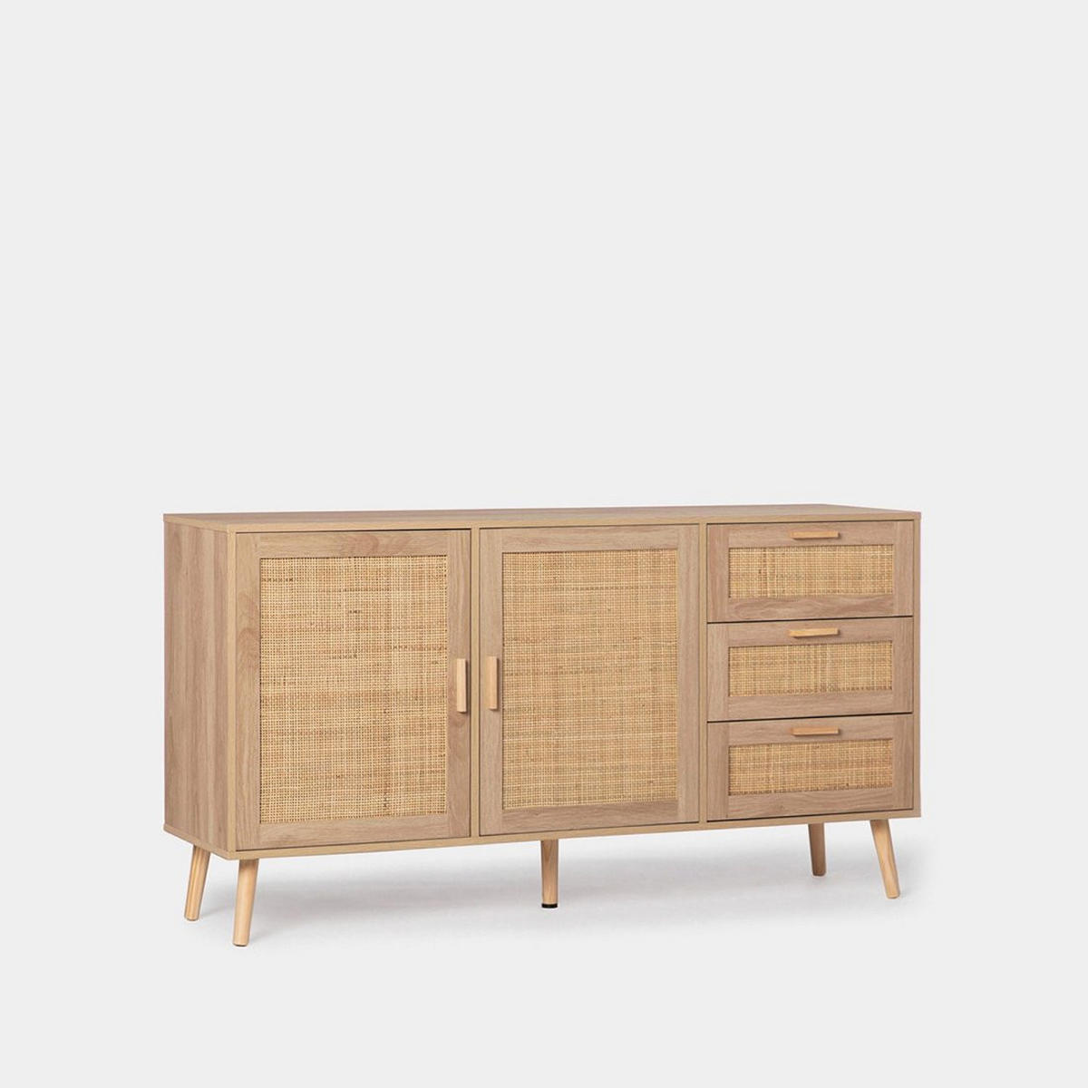ANRICHTE NIEDRIGE Tahiti Natürlich 148 cm x 79 cm - Naturfarben, Holzwerkstoff (148/79/40cm) - Klast Home