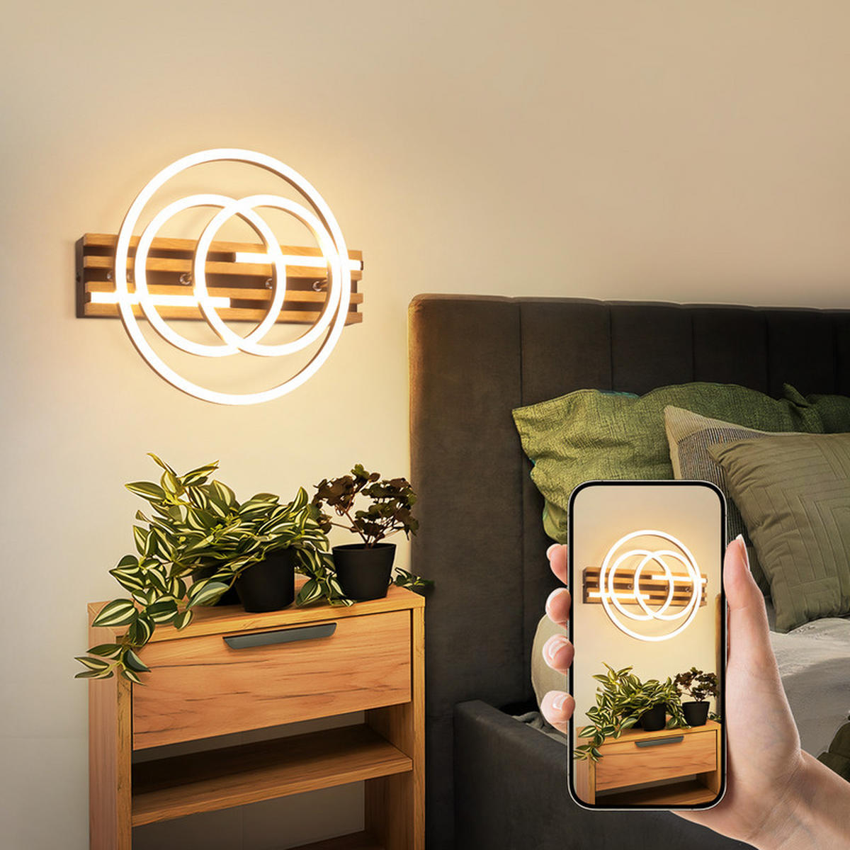 LED stropní svítidlo 32/30/8,8 cm - černá, kov (38/32/8.8cm) - Nettlife