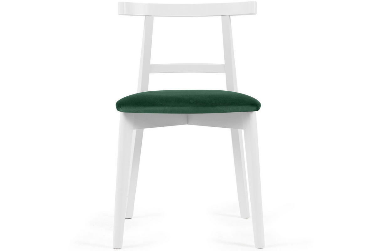 ESSTISCHSTÜHLE LILIO 2 St Vintage, Dunkelgrün / weiß - Dunkelgrün/Weiß, Holz/Textil (47/76/45cm) - KONSIMO®