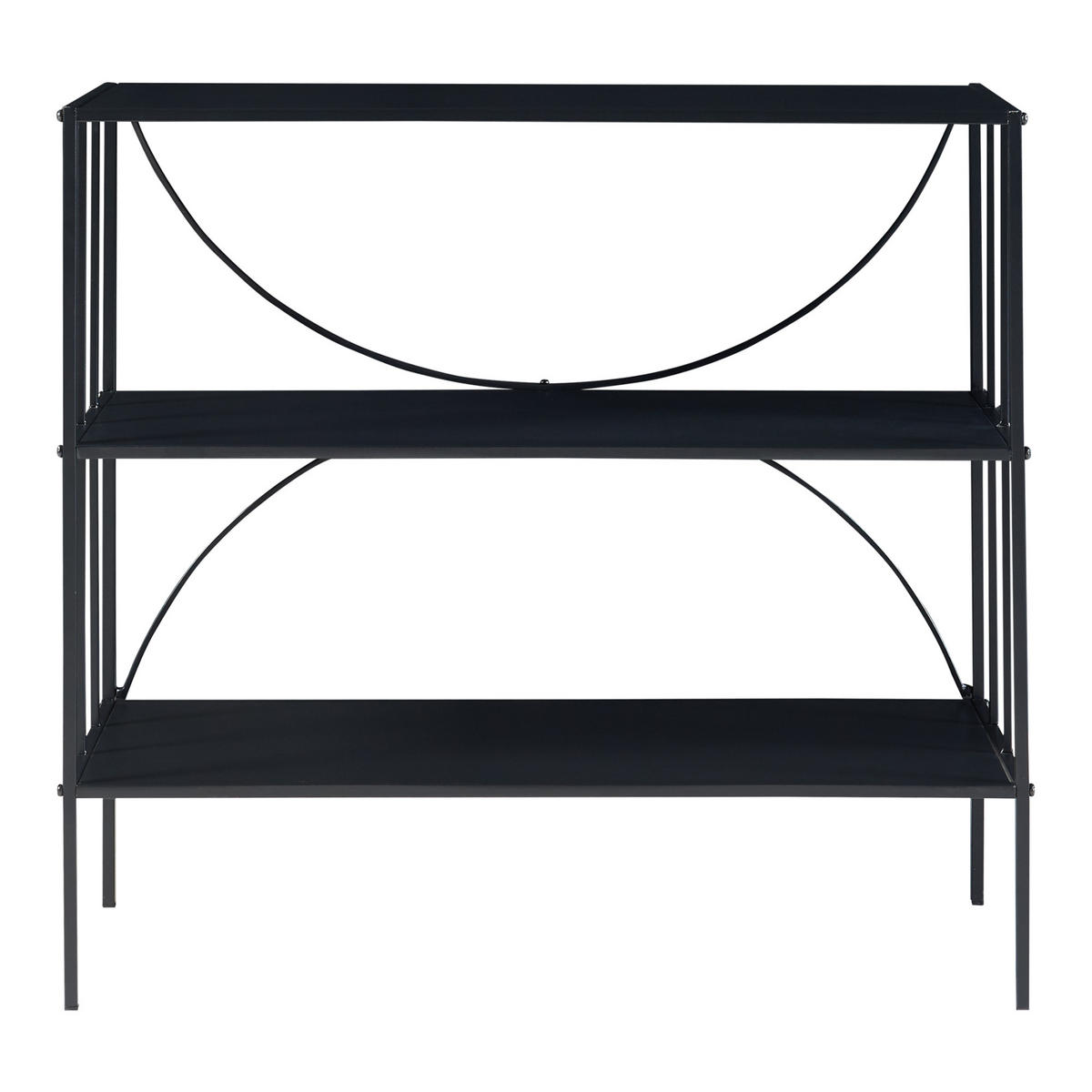 KONSOLENTISCH Baarn - Schwarz, Metall (32/70/65.5cm) - [en.casa]
