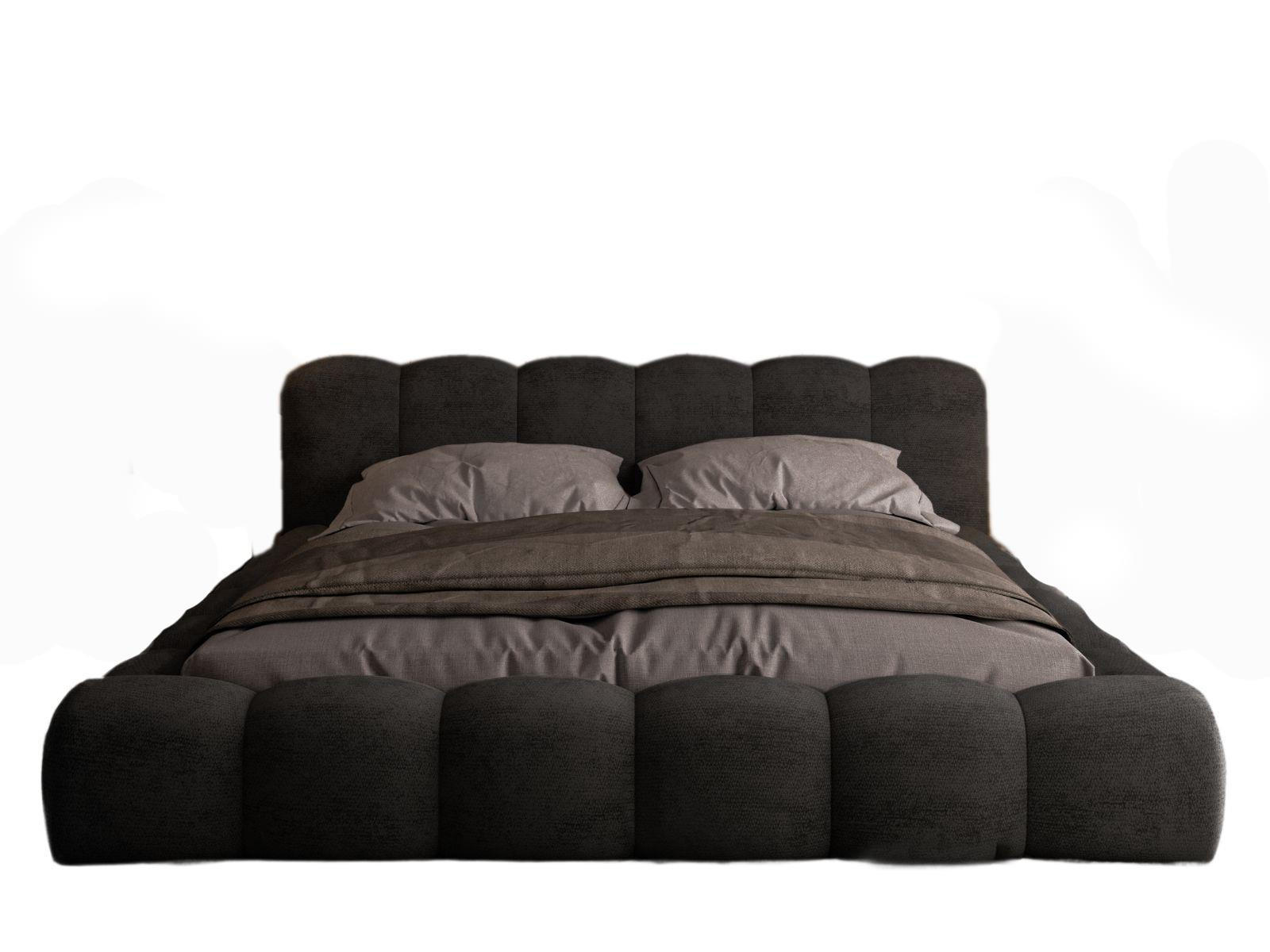 POLSTERBETT 160x200 ERMS Schwarz - Schwarz, Holzwerkstoff (160/200cm) - Compleo24