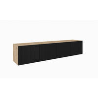 TV-SCHRANK NOE - Schwarz/Eiche Artisan, Holzwerkstoff (200/41/40cm) - Meblini