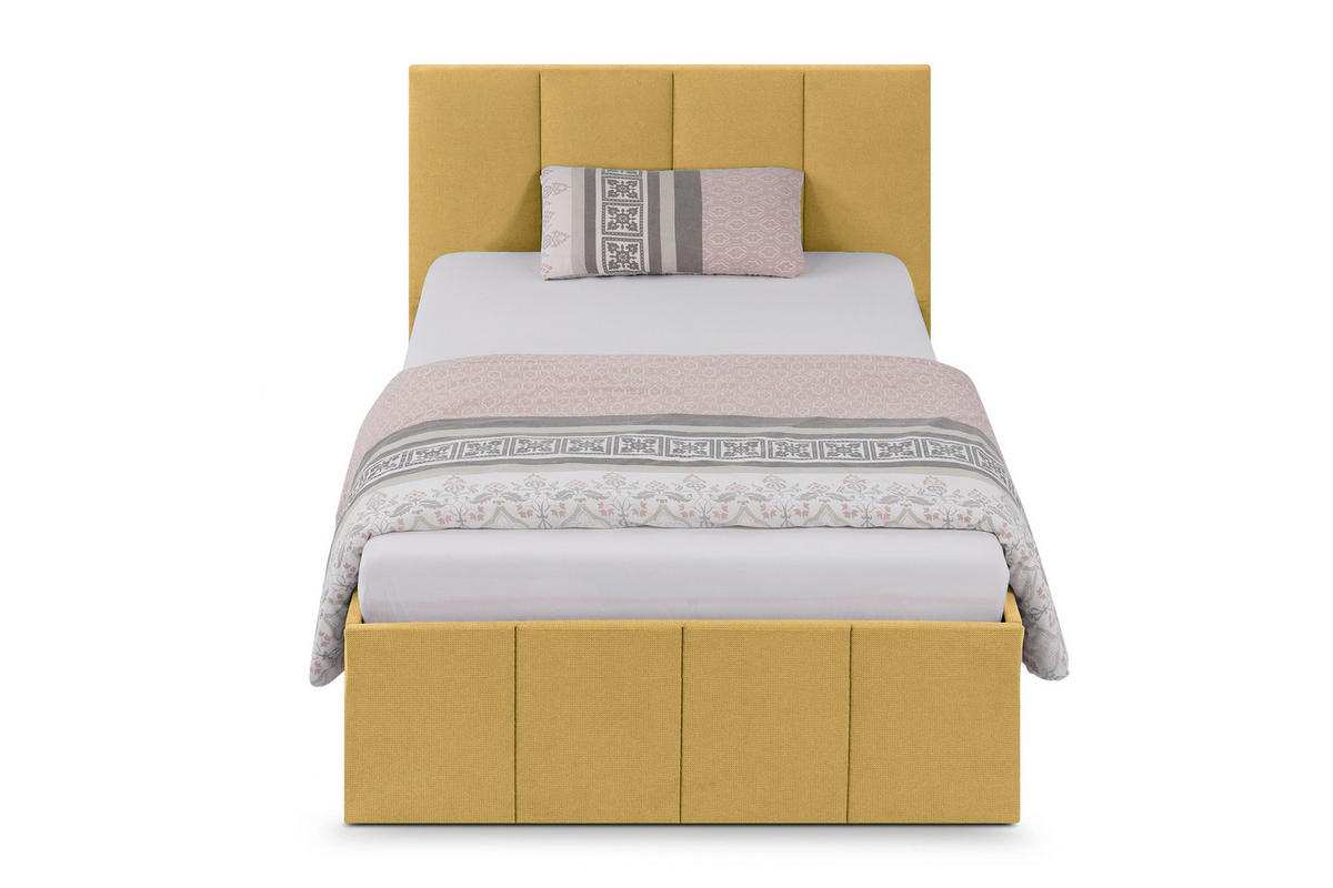 POLSTERBETT Dalas Gold 120 x 200 x 40 cm Stauraum Ohne Matratze und Lattenrost - Goldfarben, Holz (120/200cm) - Halmon Schlafkomfort Betten 