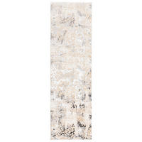 LÄUFER Crystal Hellgrau Marmor Optik 80/500 cm - Hellgrau, Textil (80/500cm) - Tapiso