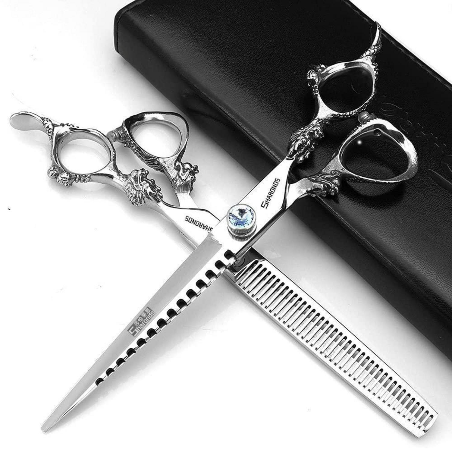 FRISEURSCHEREN Set 6 Zoll JP440c Edelstahl Präzises Schneiden Ergonomisch - Silberfarben, Metall (6/1.5/22cm)