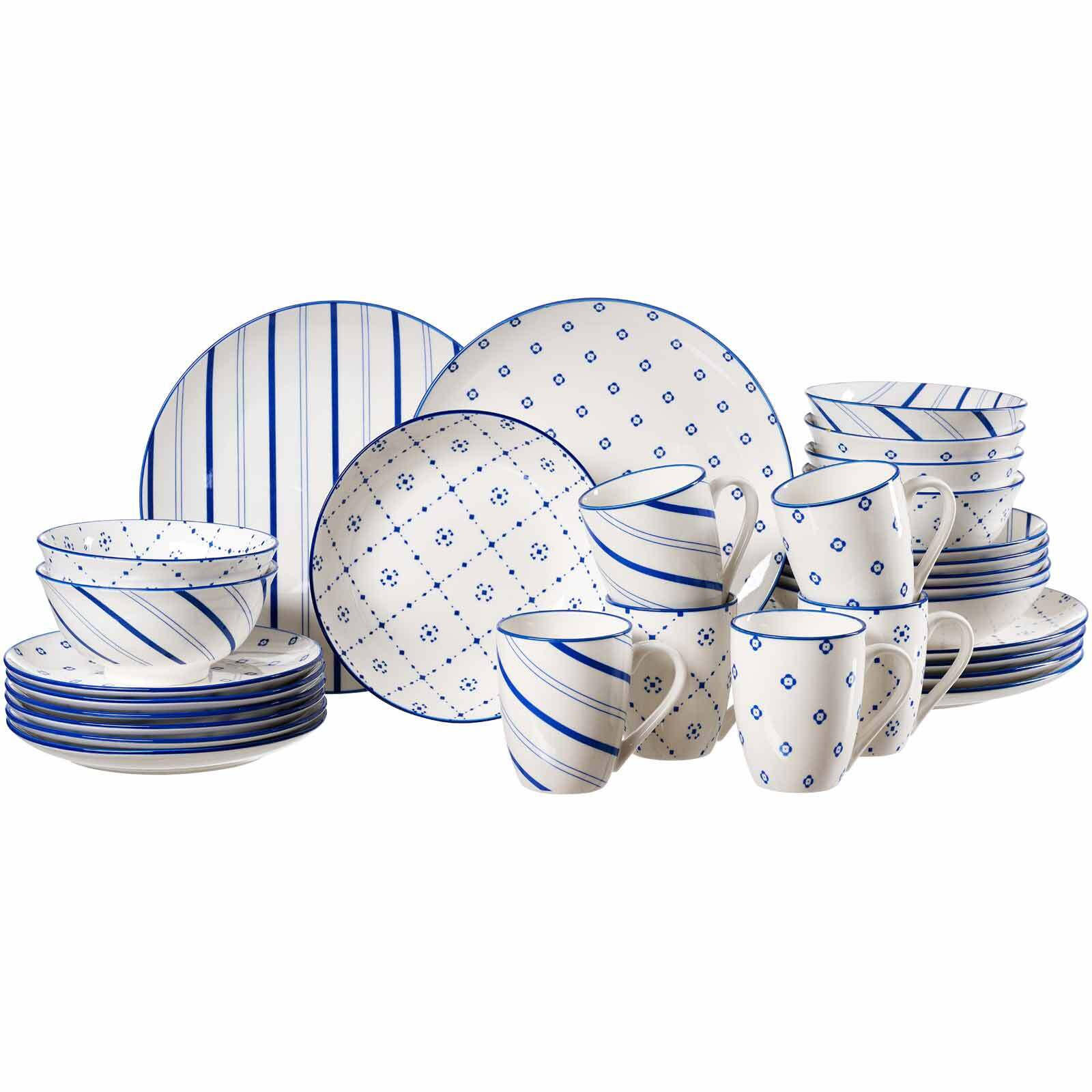 KOMBISET Fusion Blau 30er Set - Blau, Keramik (1/1/1cm) - Ritzenhoff Breker