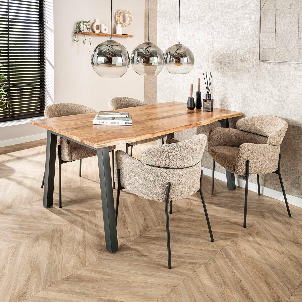 ESSZIMMERSTUHL Armbo Beige 61/62/80 cm - Beige, Textil (62/80/61cm) - Hoyz Collection