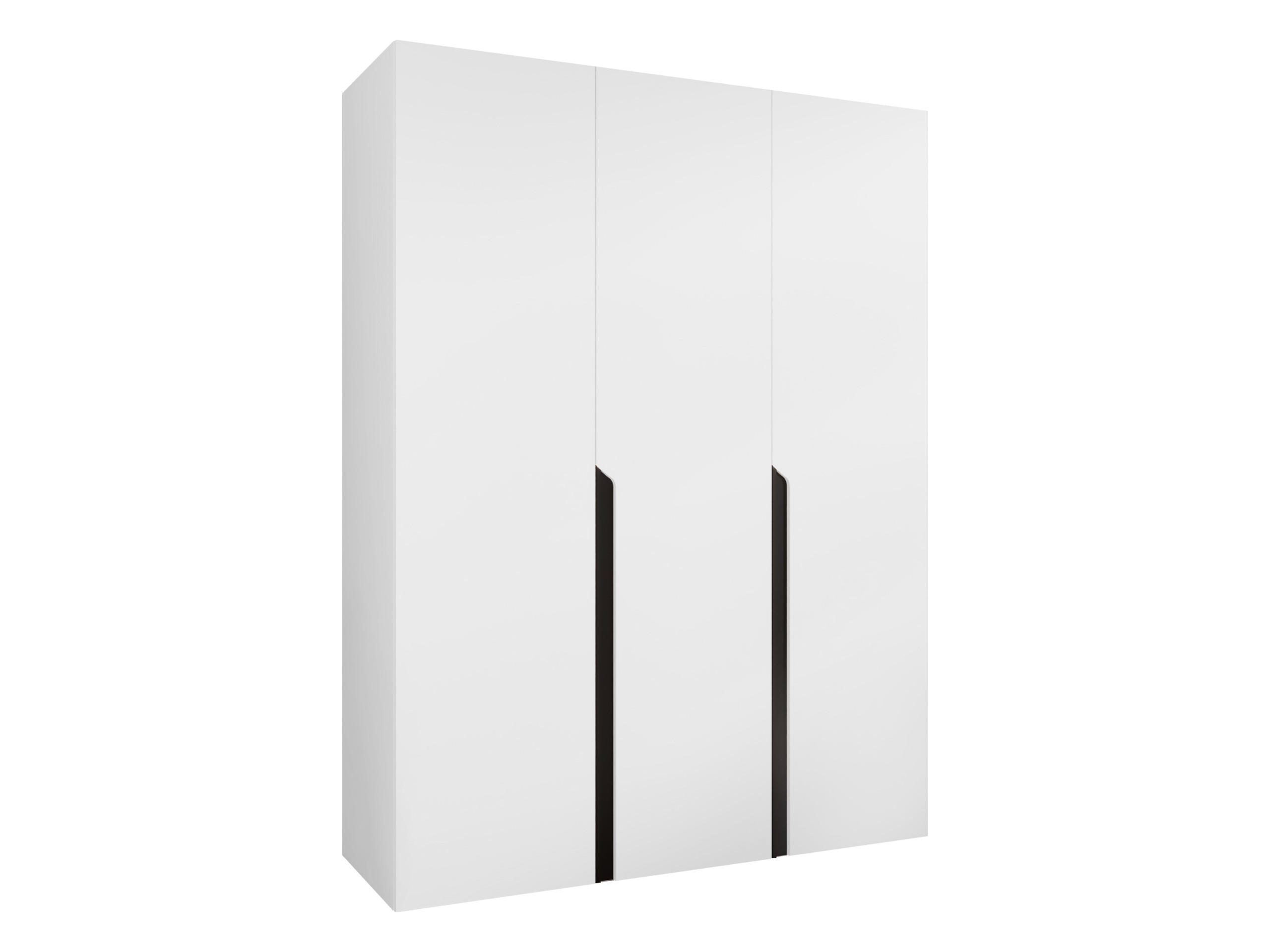 DREHTÜRENSCHRANK Mila I 150 - Schwarz/Weiß, Holzwerkstoff/Kunststoff (150/202/52cm) - MIRJAN24