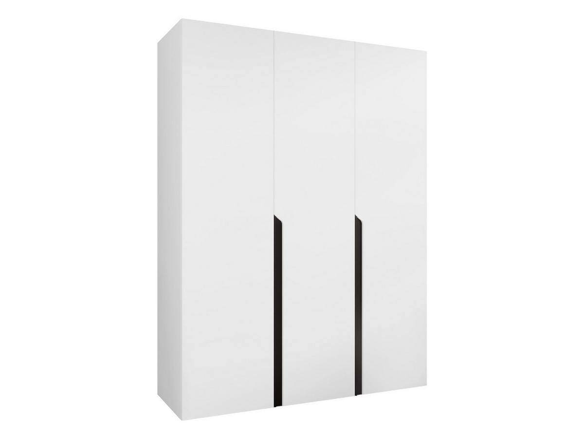 DREHTÜRENSCHRANK Mila I 150 - Schwarz/Weiß, Holzwerkstoff/Kunststoff (150/202/52cm) - MIRJAN24