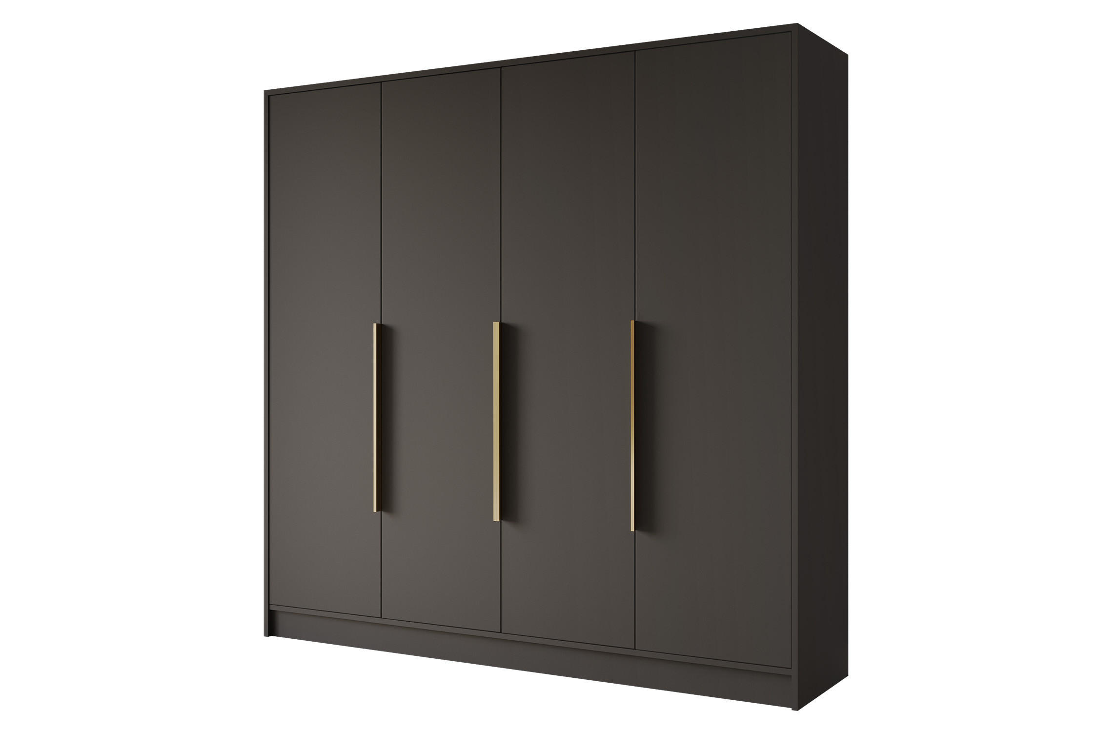 Altdecor Kleiderschrank Schwarz, Gold 200x200x51 cm
