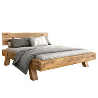 MASSIVHOLZBETT MASSIV - Eichefarben, Holz (140/200cm) - home24