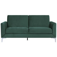 3-SITZER-SOFA Samtstoff Grün Fenes - Grün, Textil (188/90/75cm) - Beliani