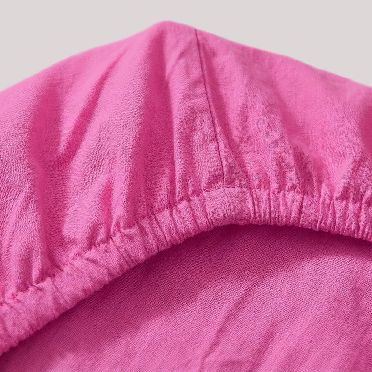 SPANNBETTLAKEN Basic Fuchsie 105x200 cm - Rosa, Textil (105/200cm) - Happy Friday