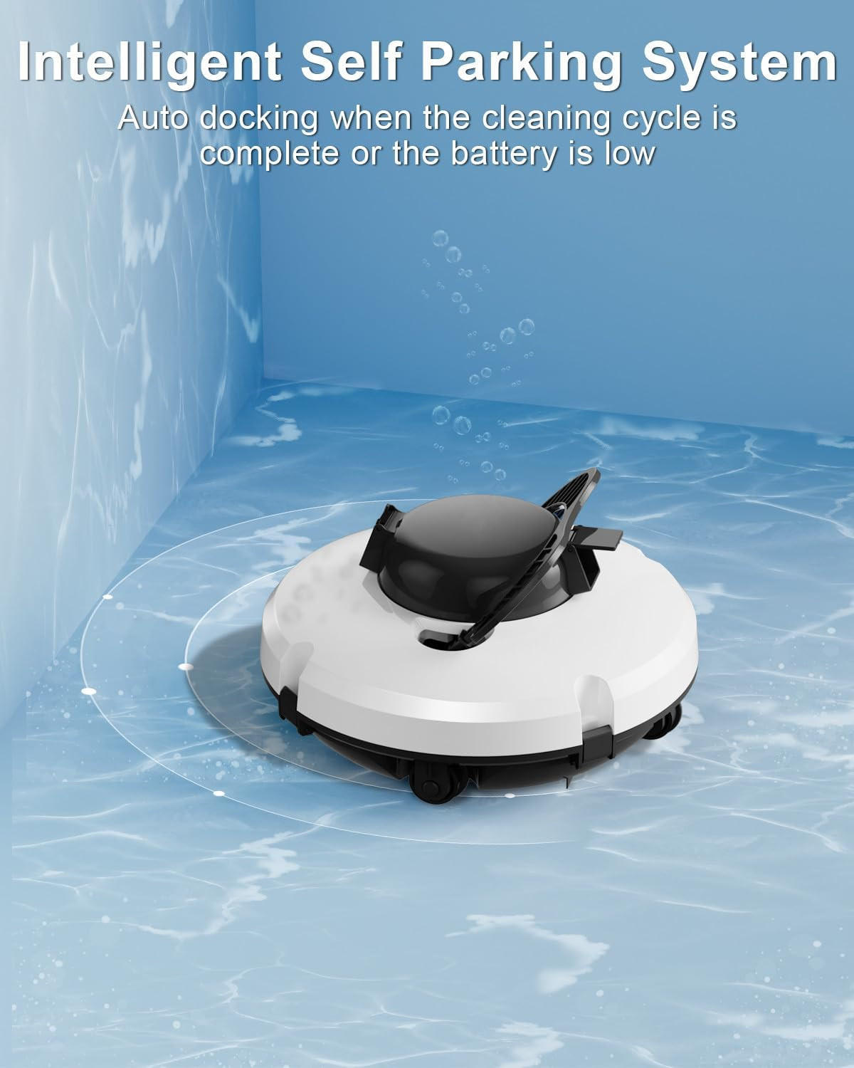 POOLROBOTER, Geeignet Für Flächen Unter 100 m² (EU-Stecker)-Weiß - Weiß, Kunststoff (33/15/33cm) - Authentics