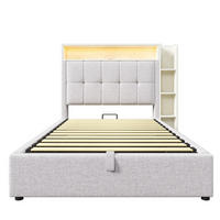 POLSTERBETT PANG-K4T8N2 90/200 cm Beige - Beige, Fell - PANGIVO