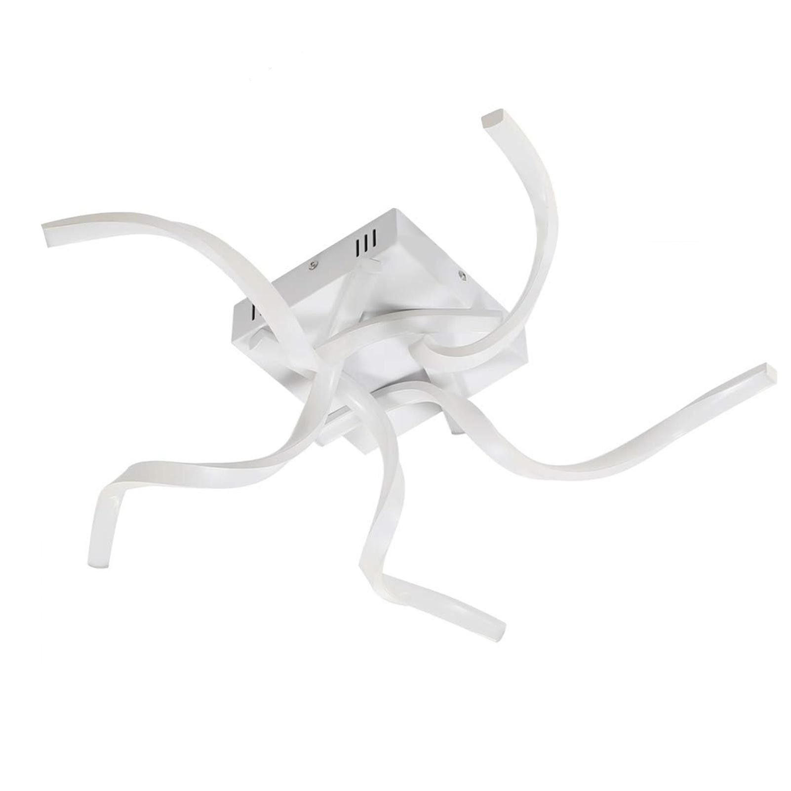 LED-DECKENLEUCHTE VanCleef 65/65/14cm - Weiß, Metall (65/65/14cm) - ZMH