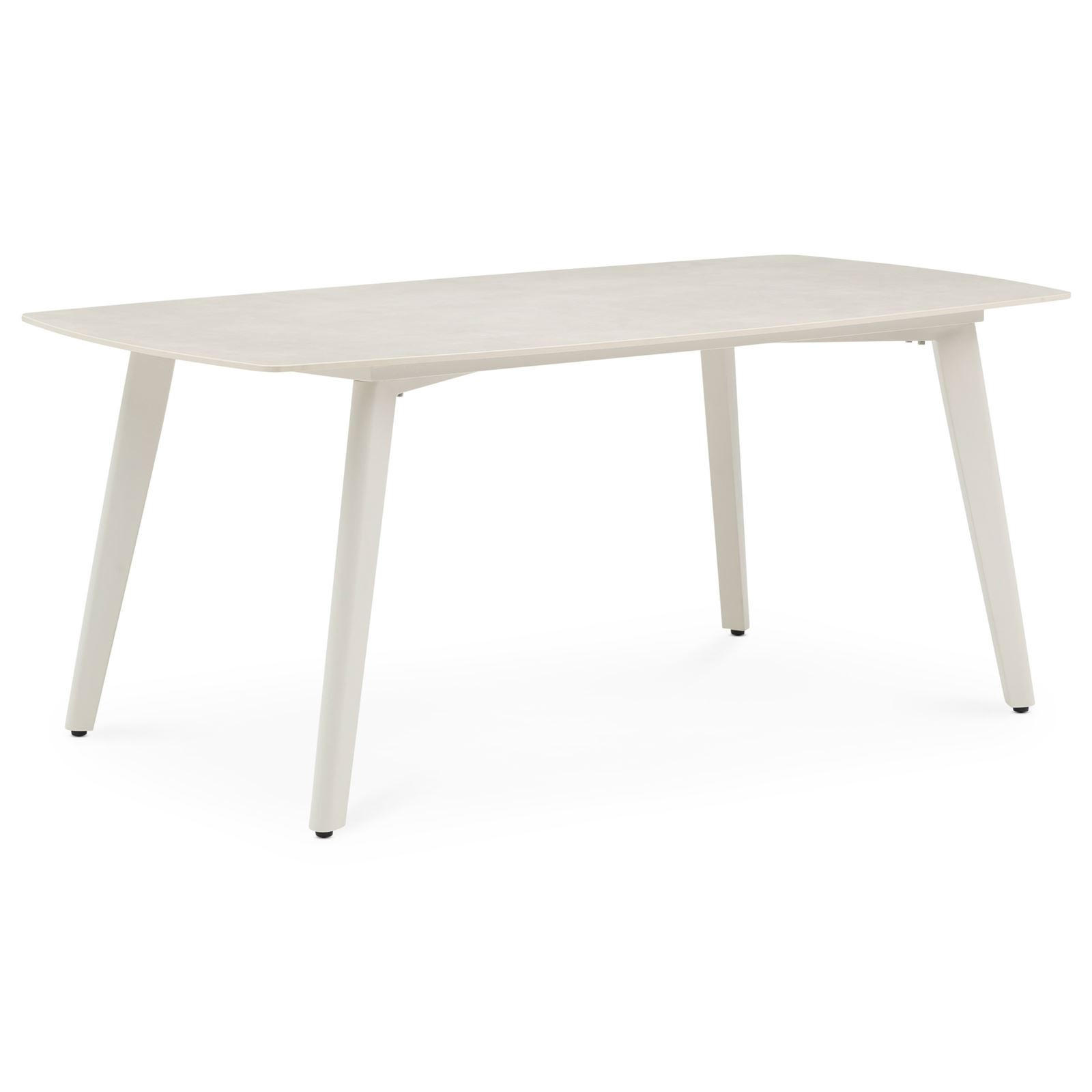 Thumbnail - Idimex Gartentisch, Creme, Metall, Metall, Mode, 180x75x90 cm, Gartenmöbel, Gartentische, Gartentische