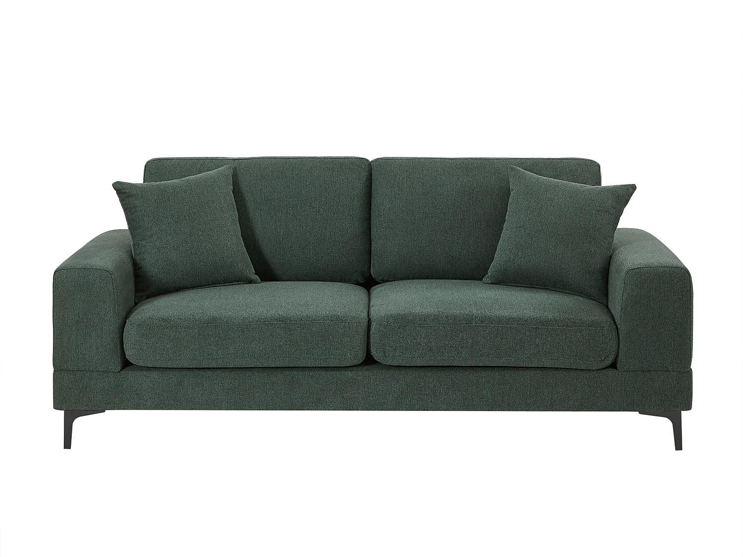 SOFA - 2 Personen - stoff - grün Jamolo - Grün, Textil/Metall (198/83/87cm) - Vente-Unique