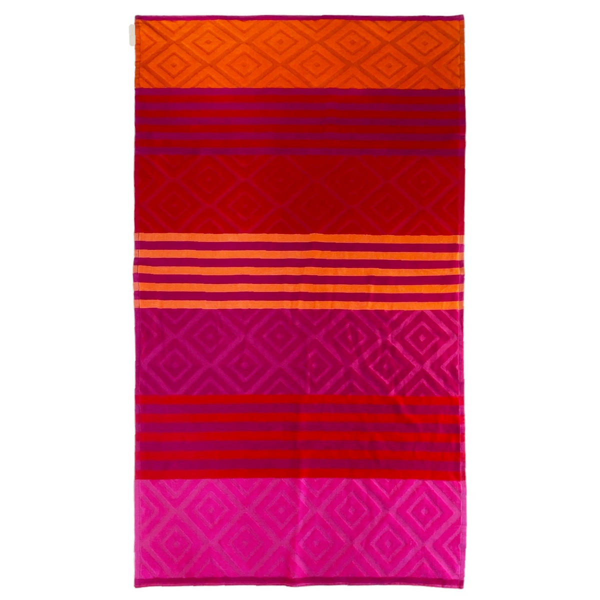 STRANDTUCH Frottee Velours Jacquard Ziseliert Monterrico 90x170 340g/m² - Pink, Textil (90/170cm) - LE COMPTOIR DE LA PLAGE