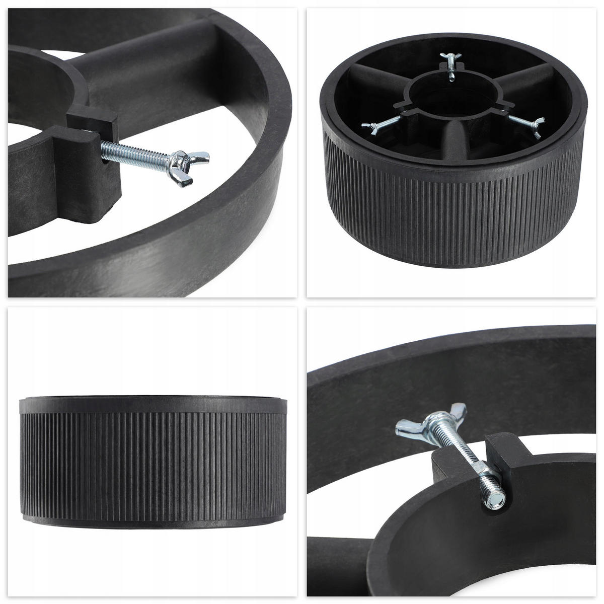 KADAX Weihnachtsbaumständer Christbaumständer 1,5 m - Graphitfarben, Kunststoff (13.7cm) - KADAX