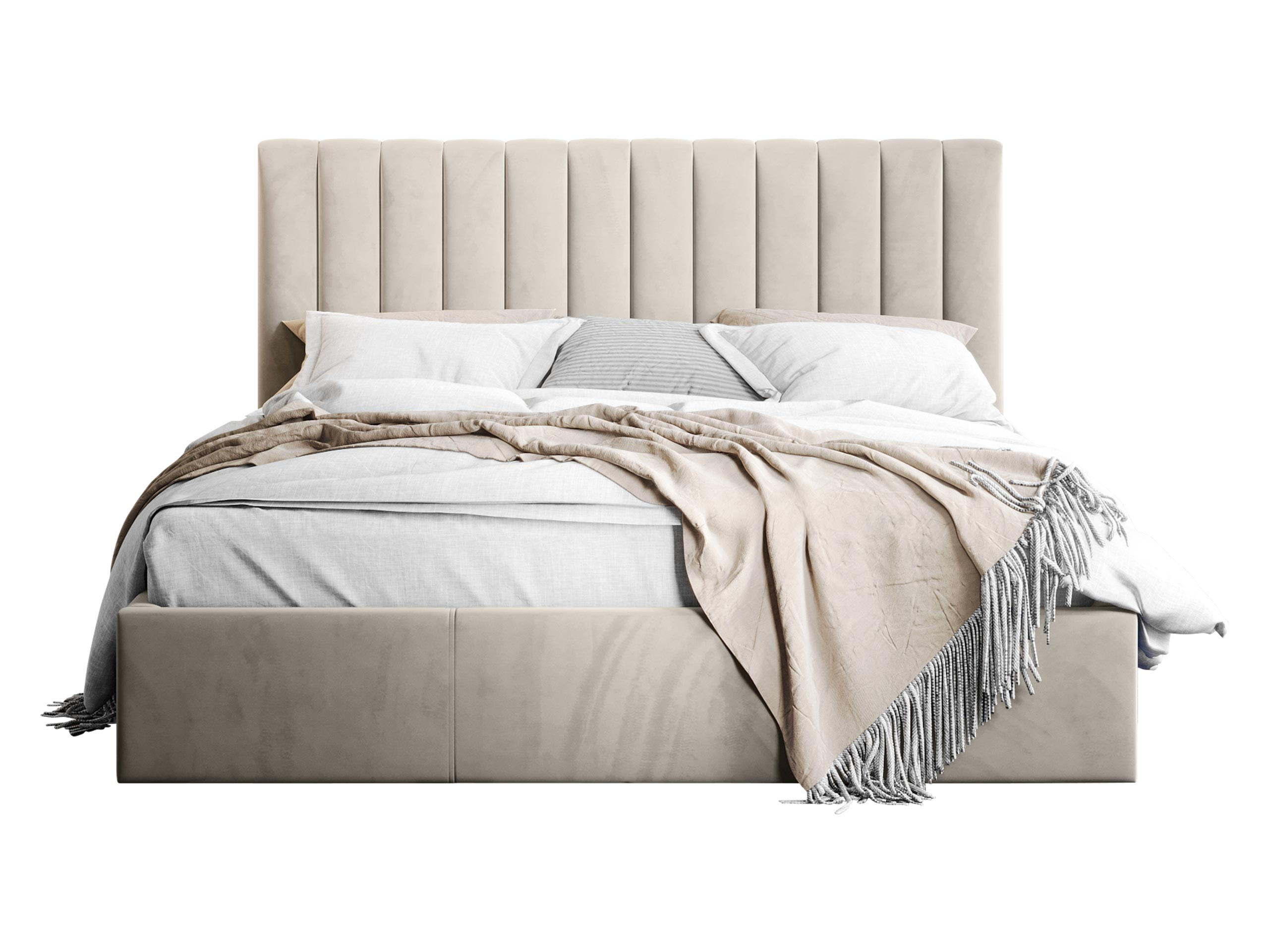 POLSTERBETT Cosmo - Beige/Naturfarben, Holz/Holzwerkstoff (160/200cm) - MIRJAN24