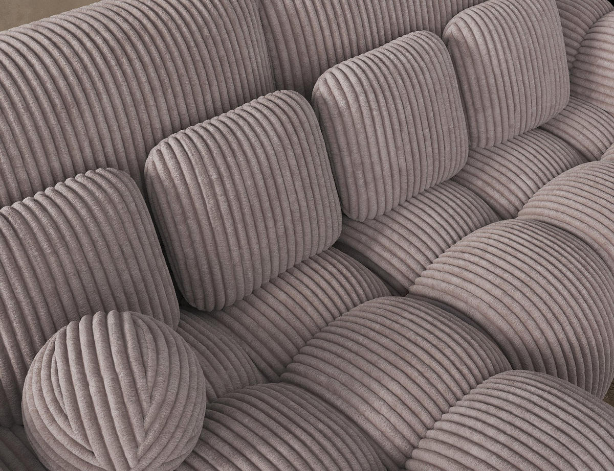 ECKSOFA COVELION L-Form – Schlaffunktion, Bettkasten, Wellenfederung, HR-Kaltschaum, inkl. Kissen, moderner Wohnkomfort - Hellgrau, Kunststoff (260/167cm) - Wohnideebilder