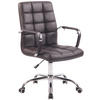 BÜROSTUHL Deal, Kunstleder Braun - Braun, Textil/Metall (56/104/62cm) - TPFLiving