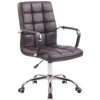 BÜROSTUHL Deal, Kunstleder Braun - Braun, Textil/Metall (56/104/62cm) - TPFLiving